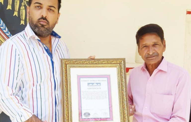 VINAY BHANAWAT MAKES NEW PHILATELY WORLD RECORD IN EVEREST WORLD RECORDS NEPAL