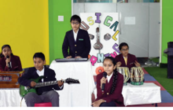 Music Morning celebrated in Neerja Modi School