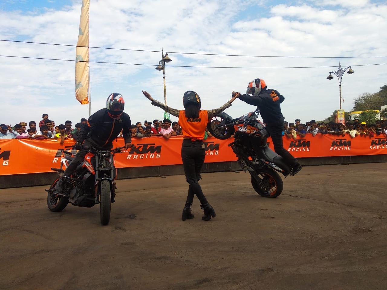 KTM organises a spectacular Stunt show in Dungarpur