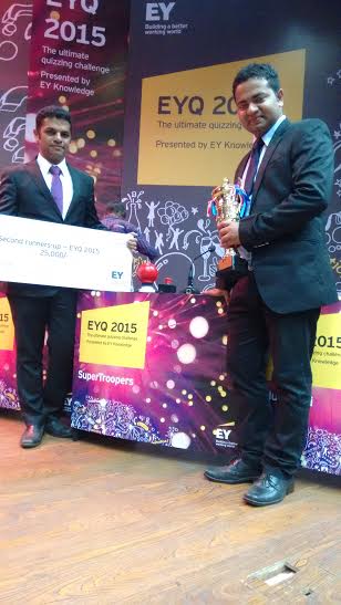 IIM Udaipur students bag the third prize in EY BusinessQuiz