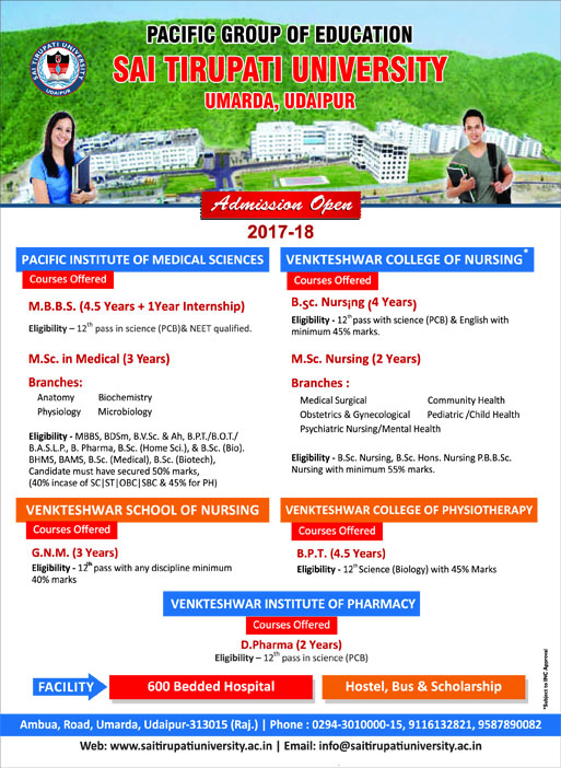 advertisement_Sai Tirupati University