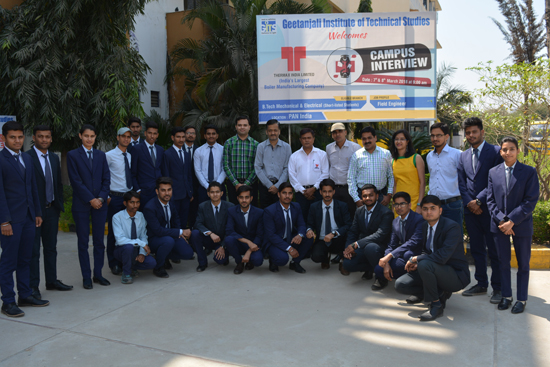 Recruitment of GITS students at Thermax India Limited 