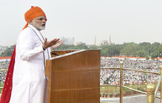 PM addresses nation from ramparts of Red Fort on 72nd Independence Day