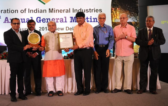 Hindustan Zinc awarded by FIMI for Sustainable Development