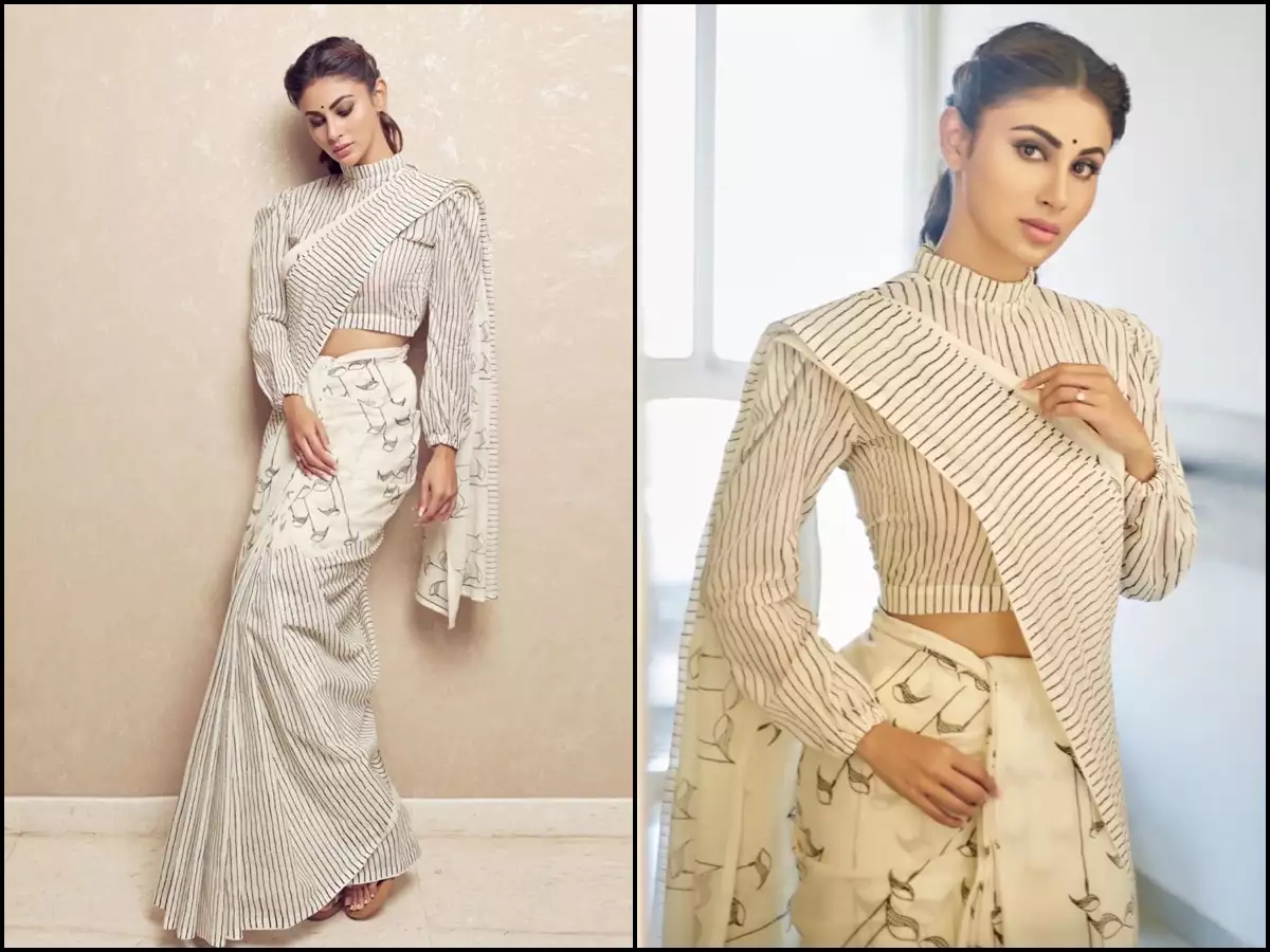 Mouni Roy looks exquisite donning a simple yet elegant saree in her latest picture