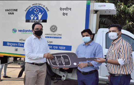 Hindustan Zinc provides Vaccination Van to Medical Health Department at Udaipur
