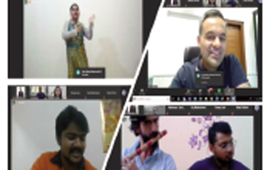 A VIRTUAL EVENING WITH EMPLOYEES TO SPREAD SMILES…