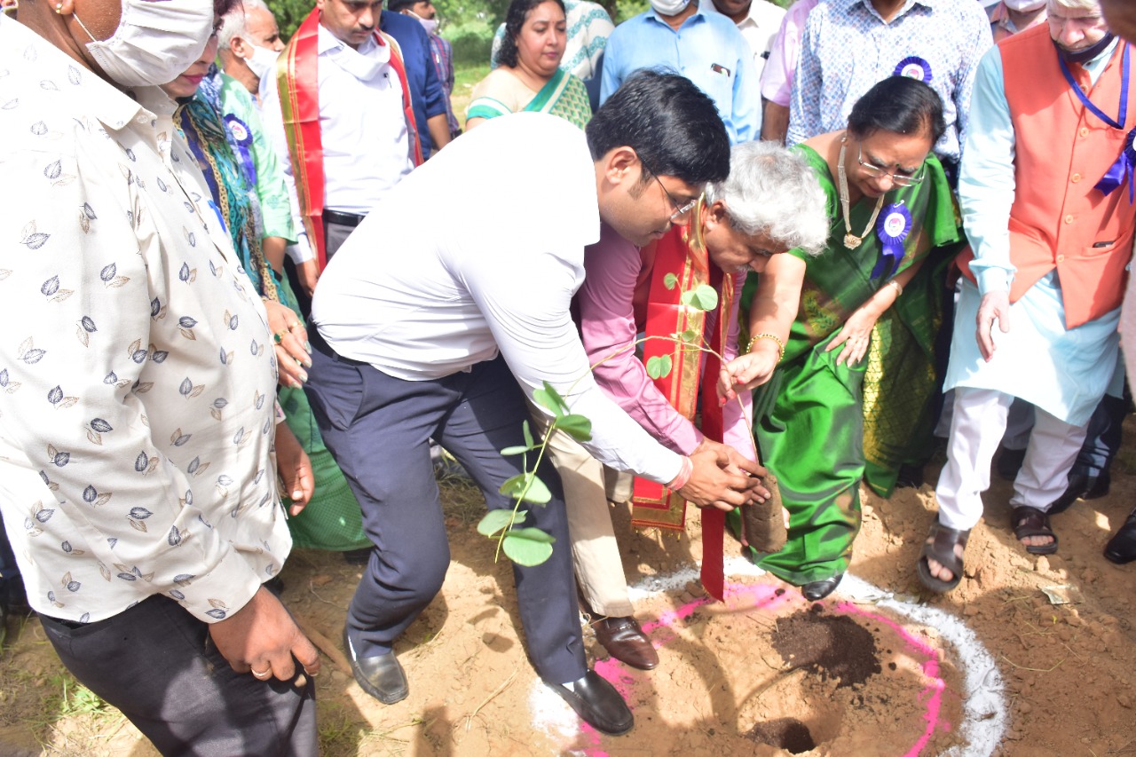 The enthusiasm showed in intensive Plantation and vaccination during the one-year tenure of Vice-Chancellor Prof Amarika Singh.