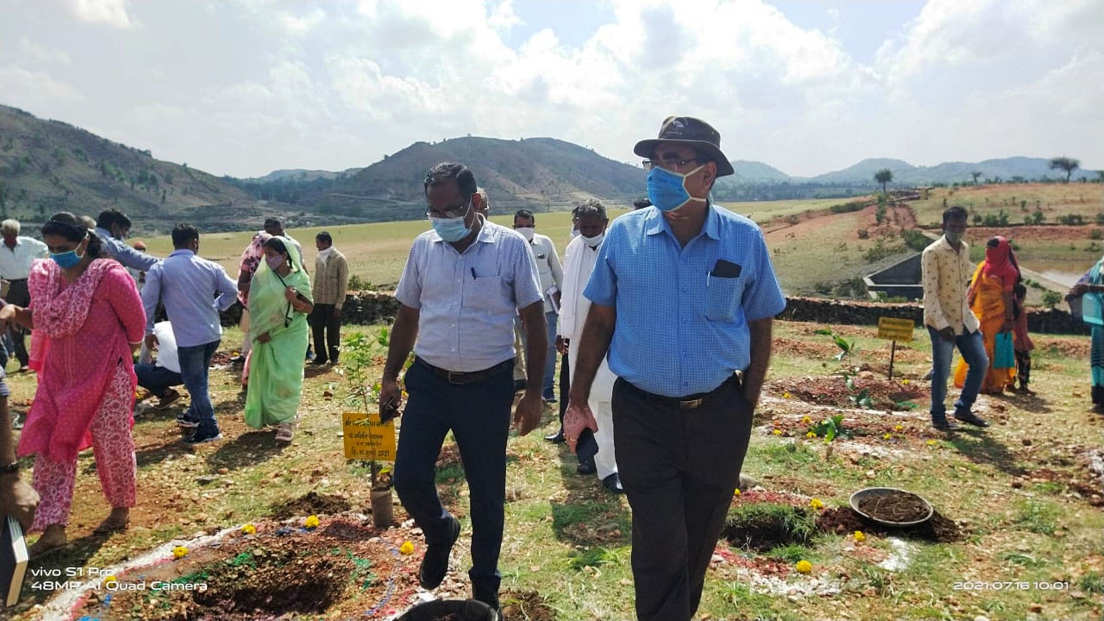 A record 48 thousand saplings were planted simultaneously across the district