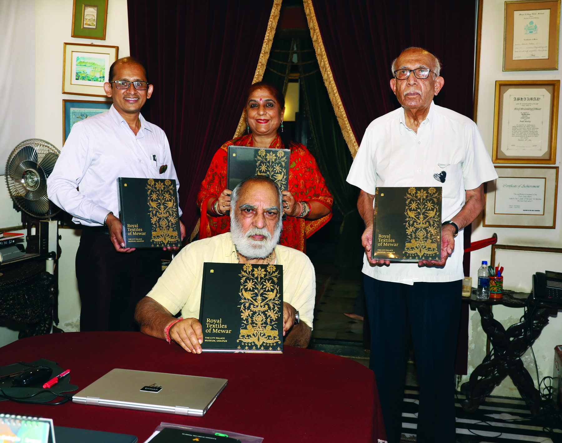 Shriji Arvind Singh Mewar released the book 'Royal Textiles of Mewar