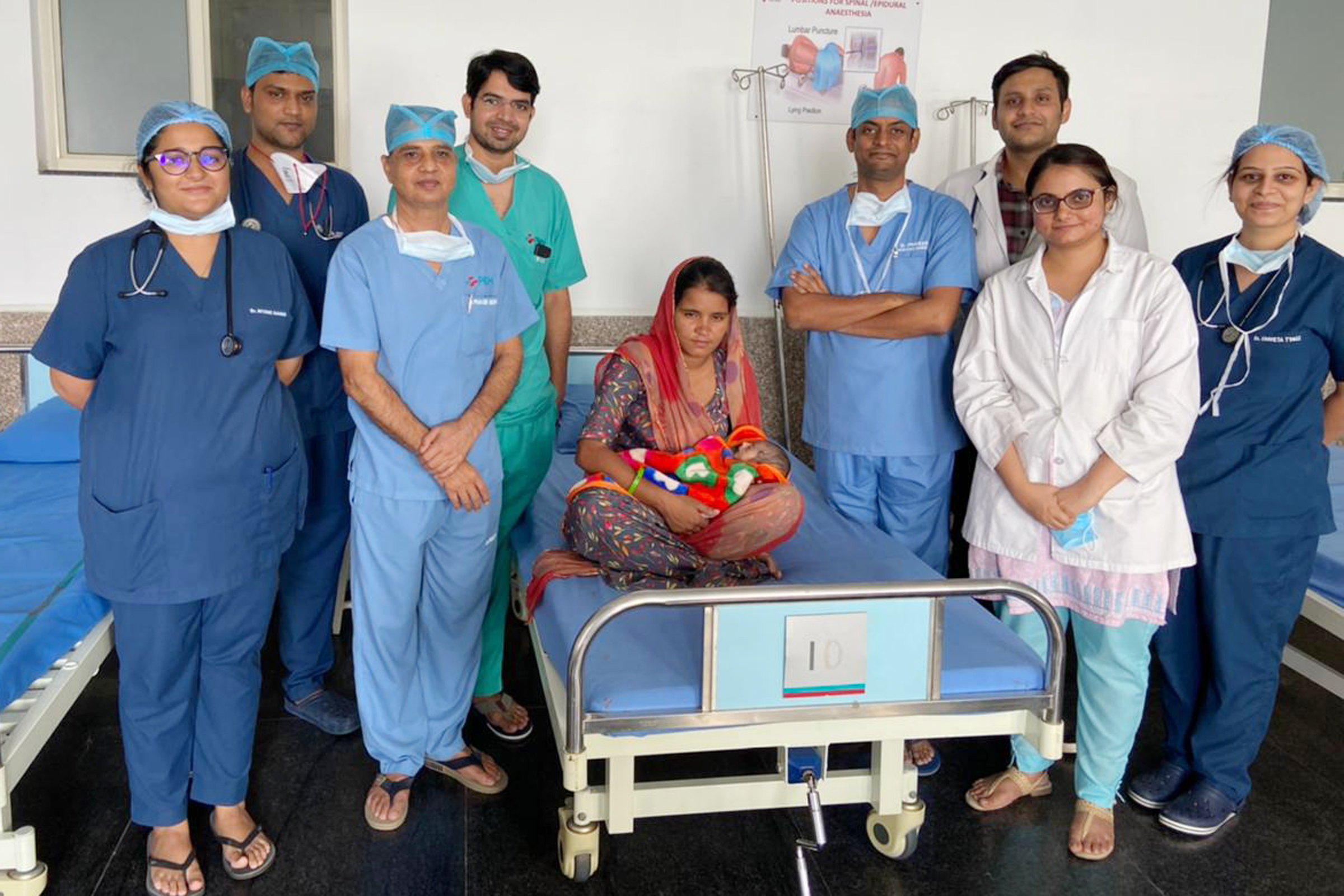 PMCH doctors successfully operated on a newborn girl and got rid of a disease called 'congenital cystic adenoid malformation.'