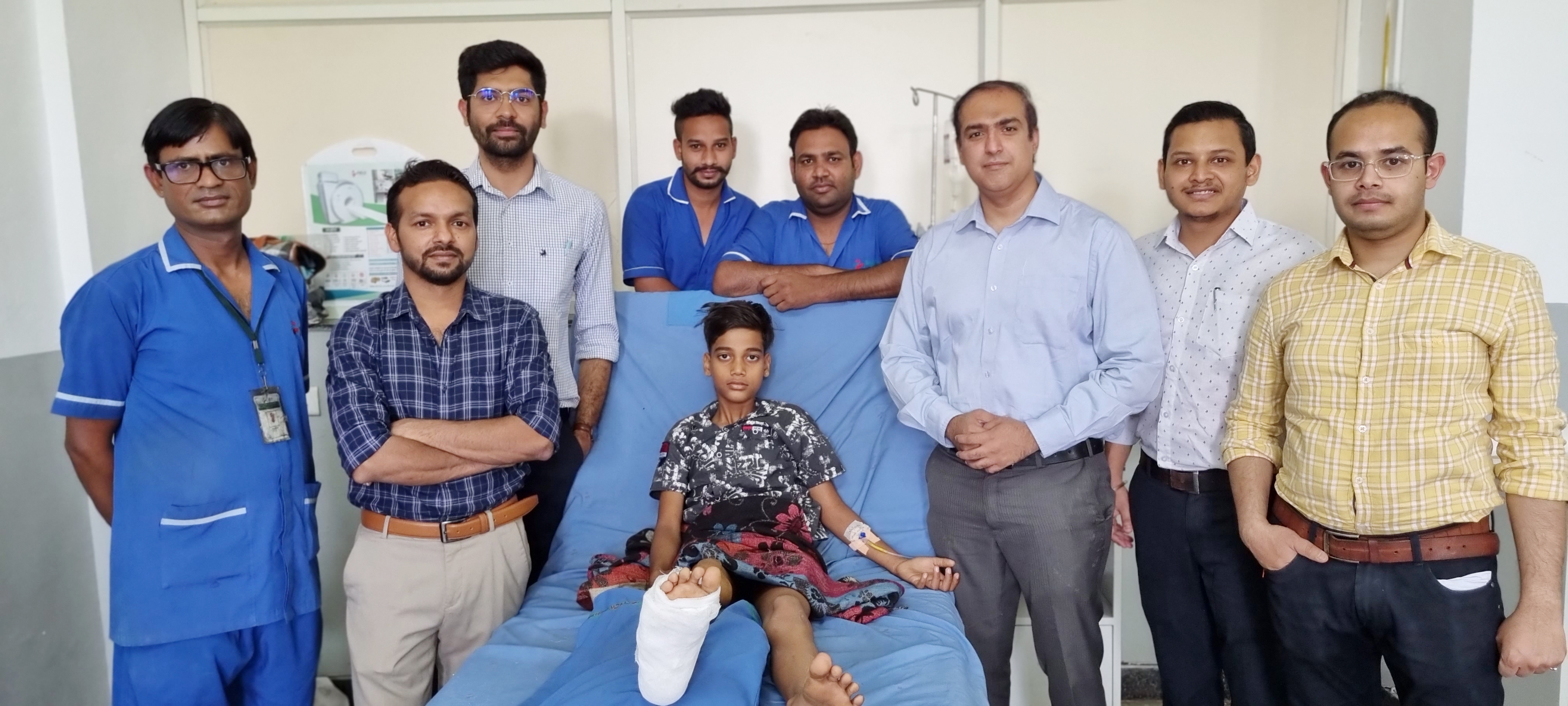 12-year-old Tanishq got relief from aneurysmal bone cyst (ABC) disease