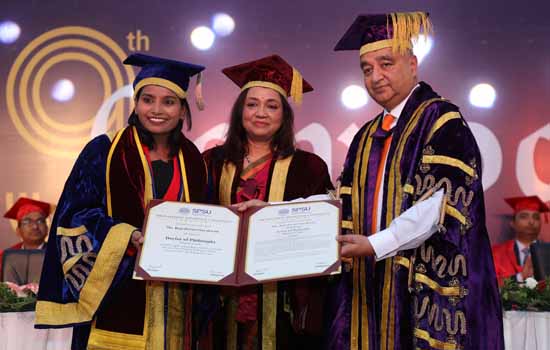 THE NINTH CONVOCATIONCEREMONY OF SIR PADAMPAT SINGHANIA UNIVERSITY