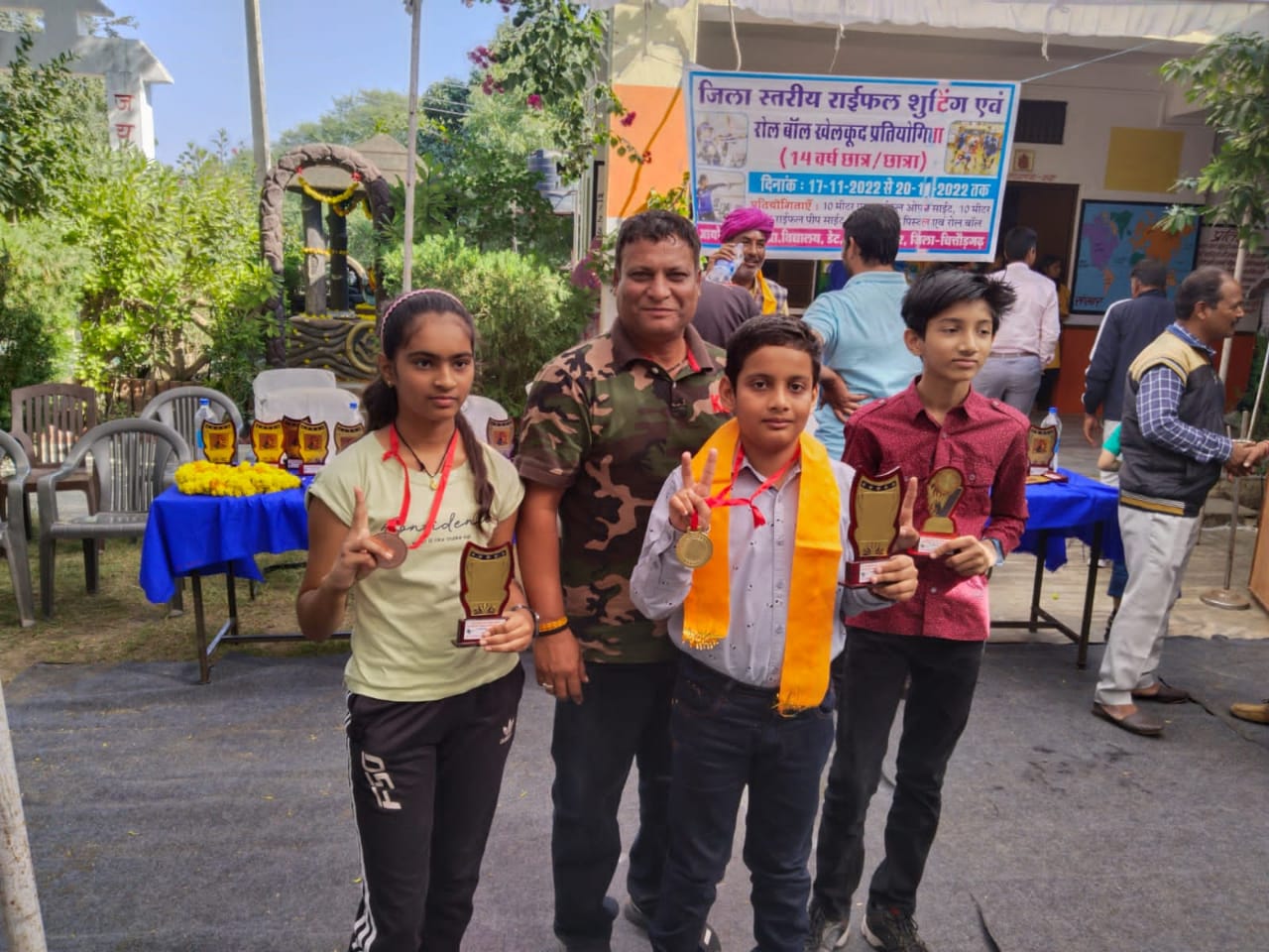 Shourya of Hind Zinc School first in rifle shooting