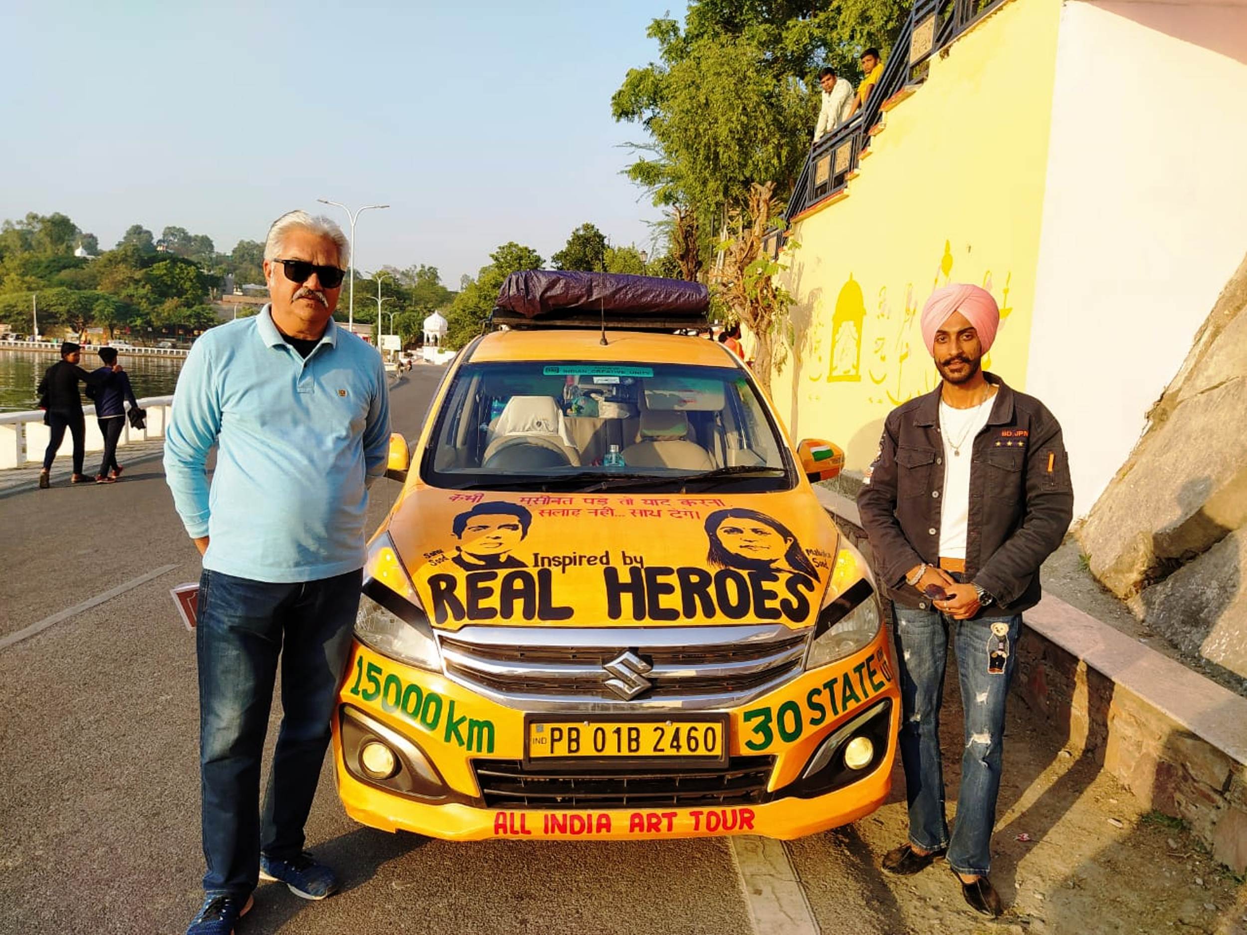 Dr. Baljinder reached Udaipur to deliver the message of art conservation