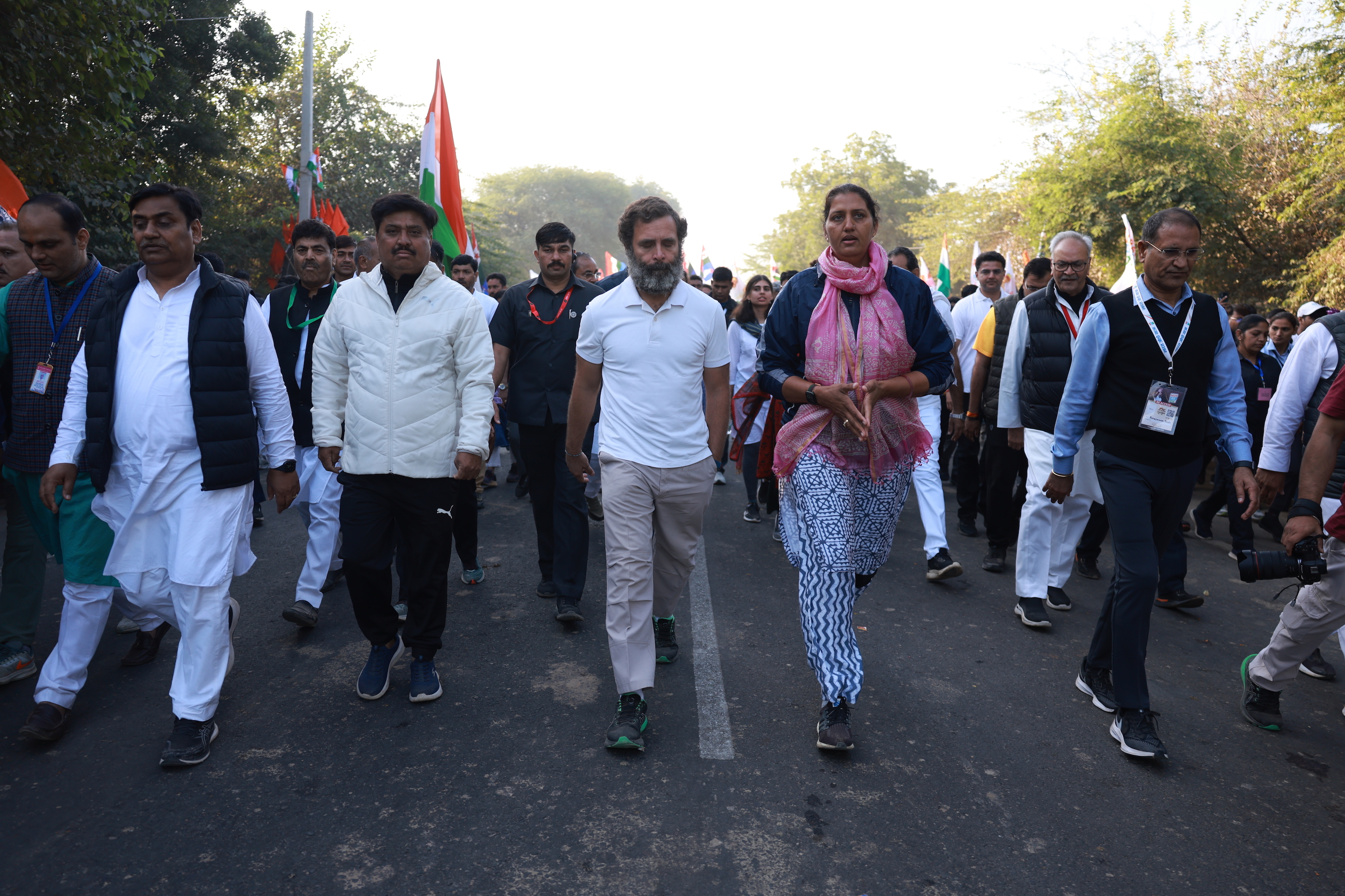 Bhimsingh Chundawat joined Rahul Gandhi's padayatra