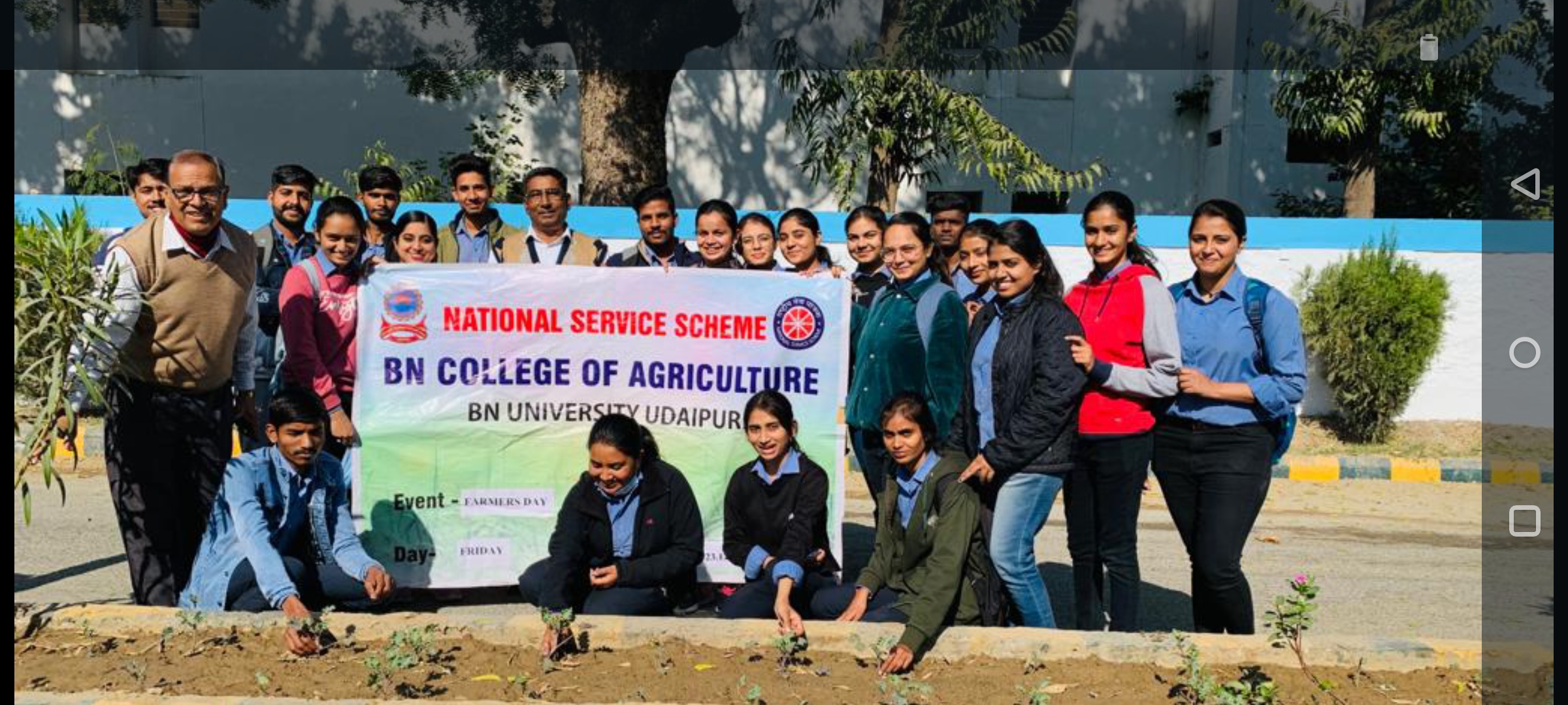 N.S.S. celebrated "Farmer's Day" and organized an online seminar