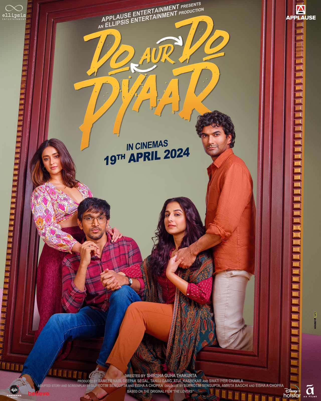 Romantic Film 'Do Aur Do Pyaar' Set for Release on April 19