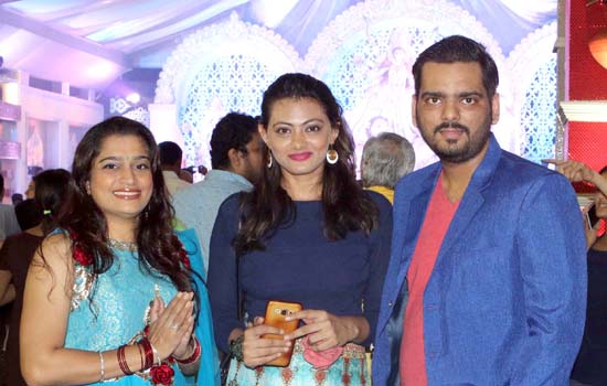 Bhojpuri stars went to  different pandals for promotion