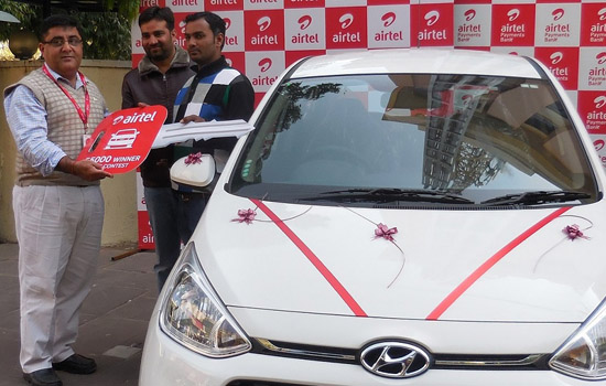 Airtel gives away Hyundai i10 to contest winner in Rajasthan