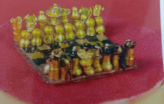 World's smallest Gold Chessboard