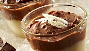 Choco Vanilla Layered Blancmange Recipe