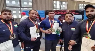 Surender Singh creates three world records at World Powerlifting C’ ship