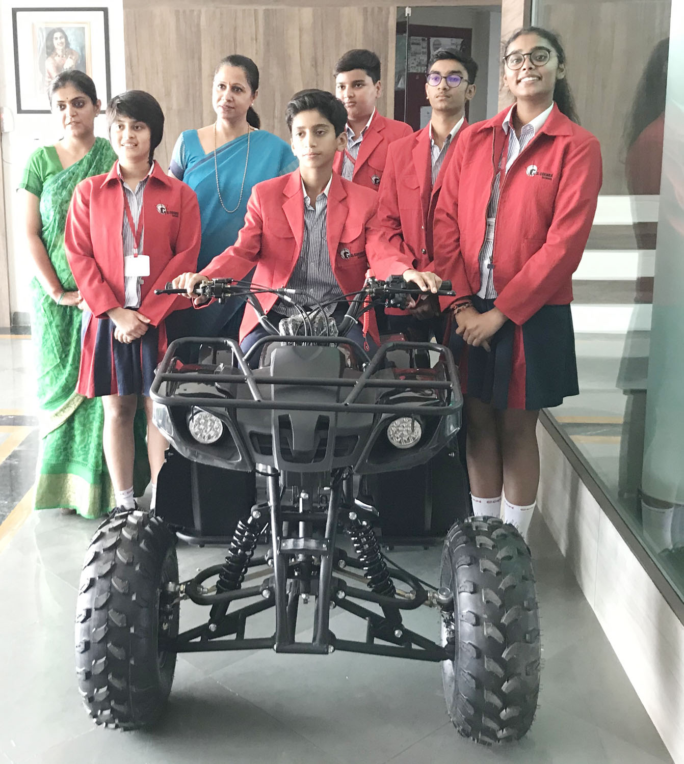 G D Goenka International School Students made all-terrain vehicle (ATV)